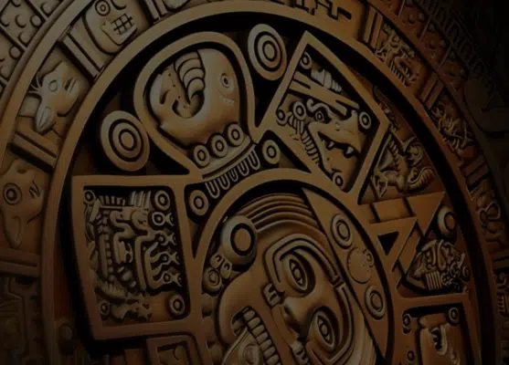 Intricate Aztec calendar carving for Montezuma's Fortune escape room in Deerfield Beach, FL
